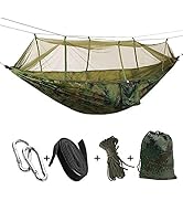 KEPEAK Camping Hammock with Net Netting, Single & Double Tree Hammock Net, Lightweight Nylon Port...