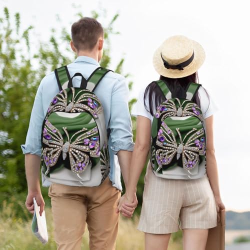 Mochila de senderismo con mariposas para excursiones de fin de semana 6