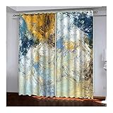 Las cortinas están hechas de tela de poliéster de alta calidad y son suaves, duraderas, amigables con la piel y suaves al tacto.