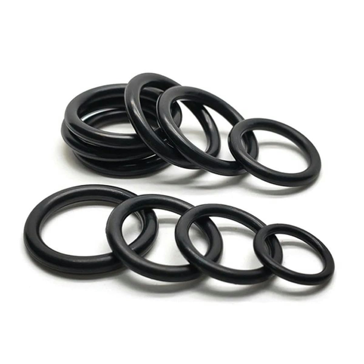 Guarnizione O-ring nera da 2,5 mm diametro esterno 9-250 mm NBR Gomma nitrilica per automobili rotonda tipo O Rondella di tenuta resistente all'olio ID 4-245 mm-215 x 210 x 2,5 mm-30 pezzi