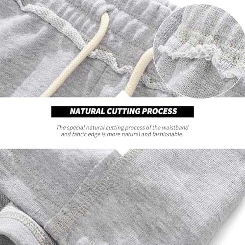 AIMPACT Mens Athletic Gym Shorts 5/5.5 Inch Cotton Casual Shorts Elastic Waist Joggers Sports Sweat Shorts with Pockets4