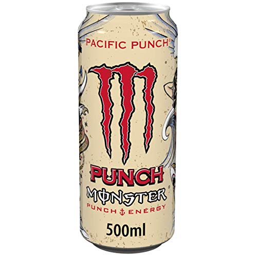 Monster Energy Pacific Punch - koffeinhaltiger Energy Drink mit erfrischendem Punsch-Geschmack aus Himbeere, Guave und Kirsche - in praktischen Einweg Dosen (12 x 500 ml) 2