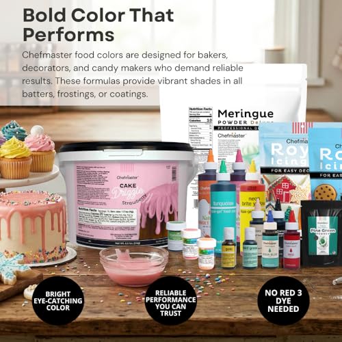 Image of Chefmaster Liqua-Gel Food Coloring | Royalty Blue | Red 3-Free | Professional Baking & Decorating | Fade-Resistant | Made in USA | 2.3 oz