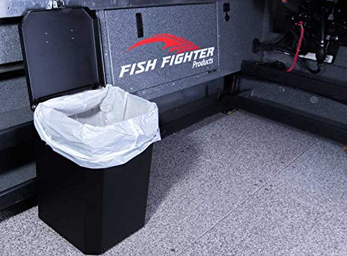 Fish Fighter Boat Trash Can | Premium Marine Grade Aluminum