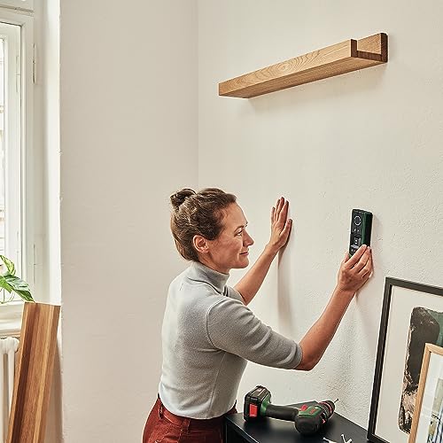 Bosch Home & Garden Truvo Duvar Dedektörü (Tek Tuşla Kolay Kullanım, Metallerin ve Akım Geçen Kabloların Tespiti, Duvarda 70mm'ye kadar çalışma maesafesi, Geri Dönüştürülmüş Malzemeden Katon Kutu)