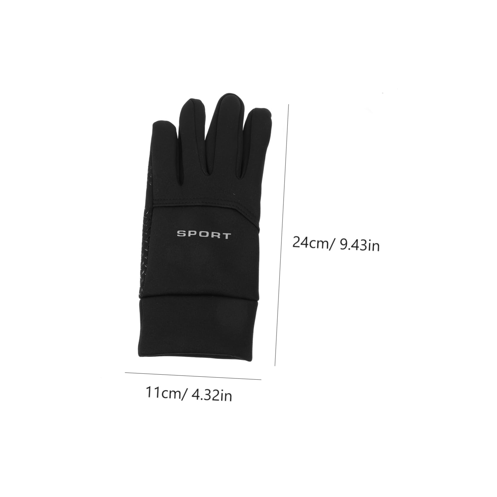 Abaodam 1Pair Men Windproof Full Finger Cycling Gloves Touch Screen Compatible Winter Sports Gloves for Biking Skiing and Outdoor Activities Nonslip Grip Warmth and Durability
