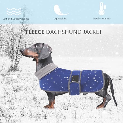 Geyecete dachshund coat with Warm Thermal Quilted, Dog miniature dachshund coats with Warm Fleece Lining - Image 2