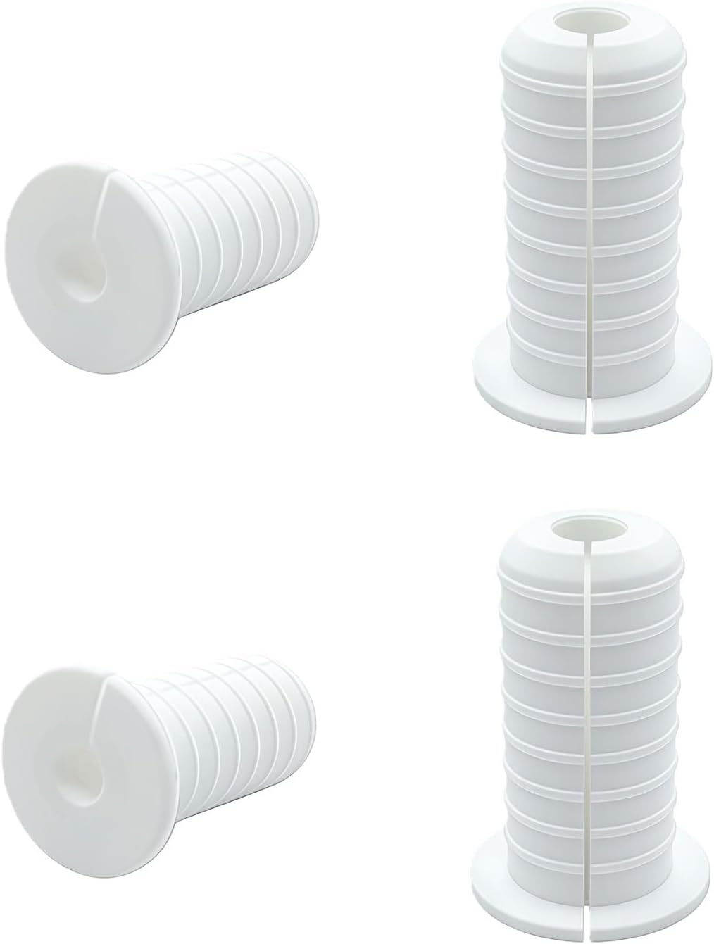 4 Pack 3 4 Inch Cable Grommets Waterproof Anti Slip Cable Wall Grommet for Starlink Ethernet and Tv Cables 19mm Diameter White