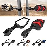TOPMOUNT UTV Side Rear View Mirrors for 2008-2020 Polaris RZR 800 900 1000 XP Turbo 1.75'-2'' Roll...
