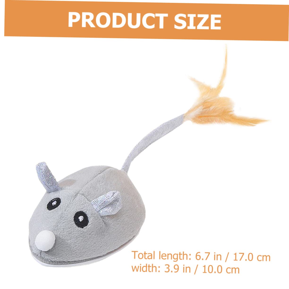 VANZACK Lot De 3 Souris Électriques Rechargeables pour Chat Jouets Dintérieur pour Chat Instincts De Chasse