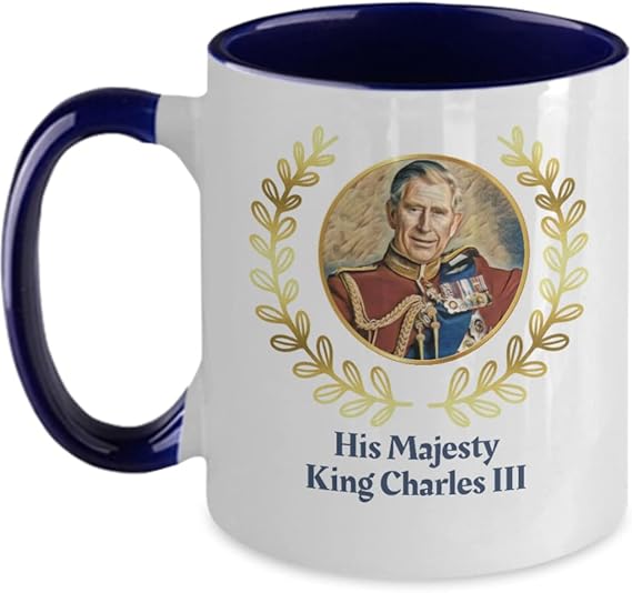 King Charles III, HRH King Charles Mug, Coronation Mug, His Royal