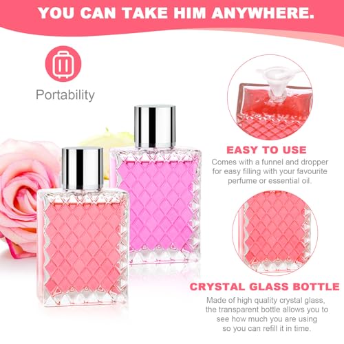 NVIYAM 2PCS 100ml Flacon Parfum Vide, Flacons vaporisateurs rechargeables, Vaporisateur Parfum Vide, Vaporisateur de parfum pour Voyage, Portable de Voyage Atomiseur Pulvérisation Flacon de Parfum – vue 4