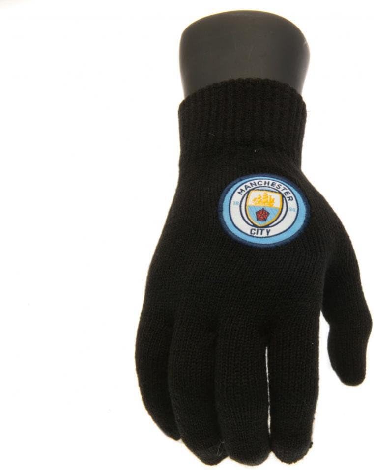 Official Manchester City FC Home style Knitted new crest Gloves
