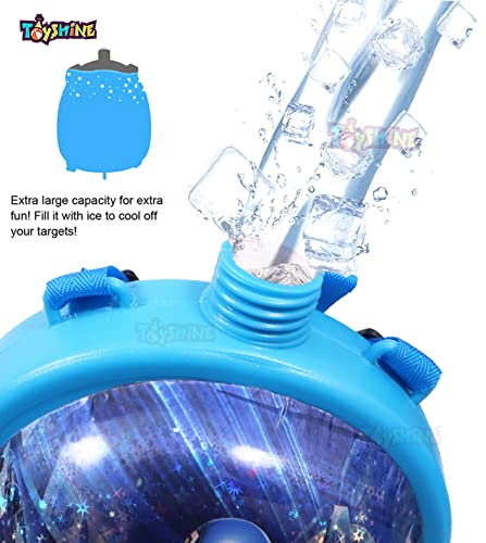 Image of Toyshine Holi Water Toy Gun with Pressure Mechanism for Long Throw, Back Holding Tank, Back Holding Tank, 3.2 L, Captain Blue