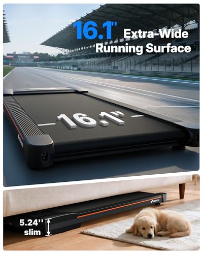 Image of MERACH Walking Pad Treadmill with Incline 10% Auto Incline, Under Desk Treadmills for Home, 350LBS Capacity Compact Treadmill 3.0HP Strong Walkingpad with Bluetooth Speaker W50 Lite Walkpad