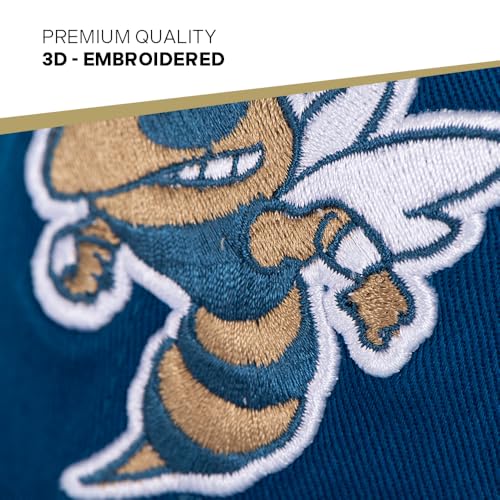 Gorra bordada ajustable Georgia Tech University miniatura 3