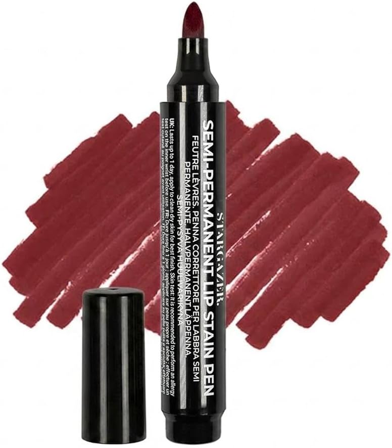 Stargazer Lip Stain Pen - Nude Rose Shade 09 | Long Lasting Lip Colour | Lightweight Transfer Resistant Tint | Smooth Precision Application