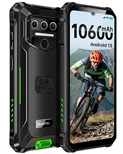 OUKITEL WP23 Android 13 Outdoor Handy 10,600 mAh Rugged Smartphone 6,517 Zoll HD+ 7GB+64GB 1TB...