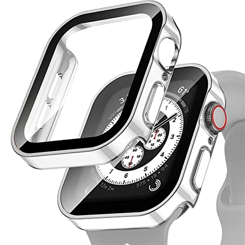 Boîtier Apple Watch 44mm en verre trempé pour iWatch 8 7 SE 6 5 4