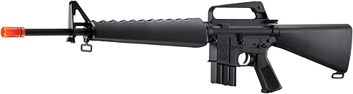 Miniatura 3 de JG AEG-M16A1Vietnam - Receptor de polímero de cuerpo metálico completo y stock M16 (pistola de airsoft), color negro