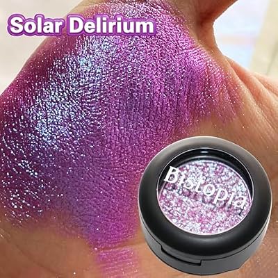 Multicolor Eyeshadow Buildable Shimmer Glitter Holographic Color-Changing, Silky Texture, All Skin Tones, 2g (Solar Delirium)