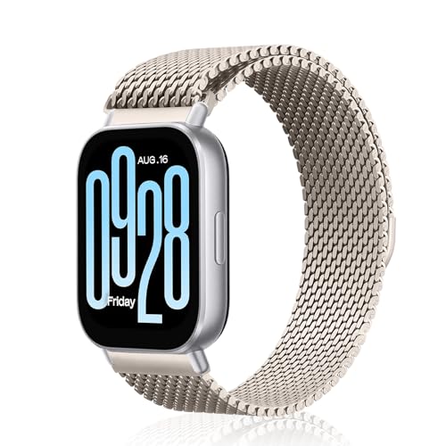 [KiimLaa] 22mm �o���h Xiaomi Redmi Watch 5 Active/ 5 Lite �Ή� �X�e�����X �����x���g �}�O�l�b�g �����o���h �ʋC ���b�V�� �ϋv�� Xiaomi Watch S4 / S4 Sport / S3 �p 