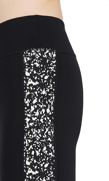 Image of NEVER LOSE Gym Wear Leggings Ankle Length Workout Tights /Stretchable Sports Leggings /Sports Fitness Yoga Track Pants with Pocket for Girls & Women (S, Classic11) Black CLASSIC11