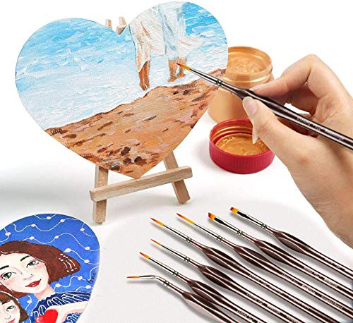 Pinceaux Peinture Professionnels Détail Pinceaux pour Acrylique Huile Aquarelle Nail Art Pinceau de détail Ensemble,13 pièces. - Image 7
