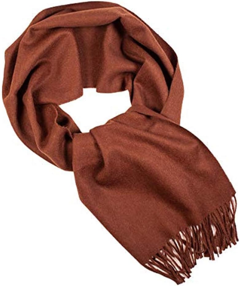 100% baby alpaca scarf chocolate brown color