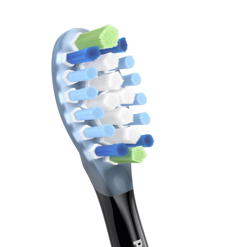 Philips Sonicare Premium Plaque Defense Aufsteckbürsten, Schwarz, 5er Pack (5 x 1 Stück)