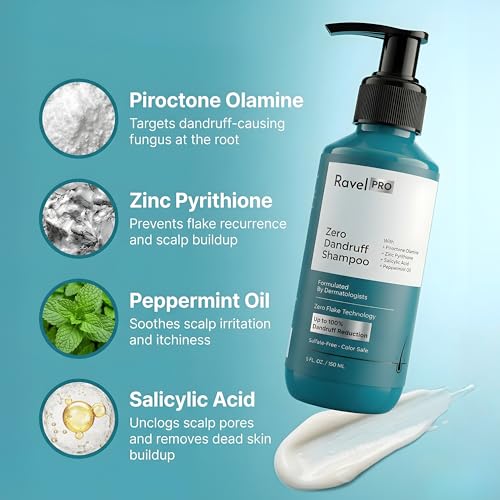 Image of Ravel PRO Anti-Dandruff Shampoo (150ml) + Anti-Dandruff Conditioner (150ml) + Anti-Dandruff Lotion (50ml) | Helps reduces Itchiness & Prevents Dandruff | Paraben-Free, Color-Safe | For Men & Women | Suitable for all Hair Types