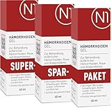 N1 Hämorrhoiden Gel 120 ml - SUPER-SPAR-PAKET - Medizinprodukt gegen Brennen, Schmerzen, Blutungen & Juckreiz - entzündungshemmende Hämorrhoiden Salbe & bei Analfissuren – Hämorrhoidensalbe
