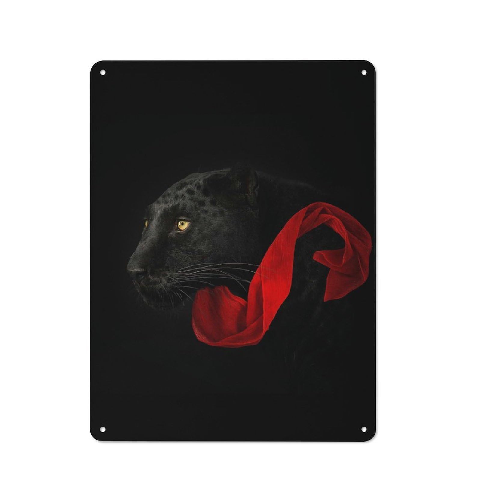 Junmoney Style-13 Black Panther Vintage Tin Sign 40X30cm For Lounge Or Reading Corner, For Reading Corner Decorators