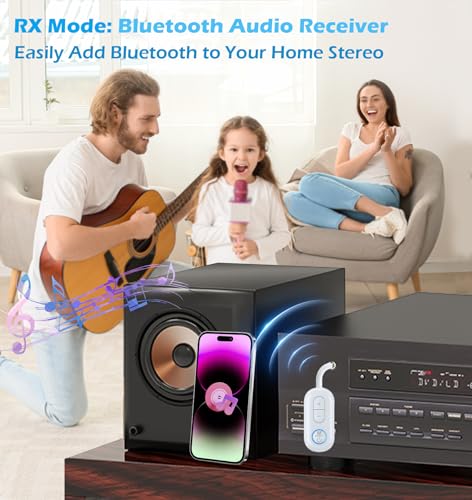 Kaiy Bluetooth Transmitter Receiver, Bluetooth Car Adapter For Handsfree Call Music, Bluetooth Adapter For Airplane Headphones thumb #5