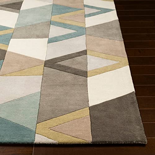 Image of Woolen Modern Collection Tufted Carpet for Living Room Bedroom and Hall Size 10 x 14 Feet Color Multi-3