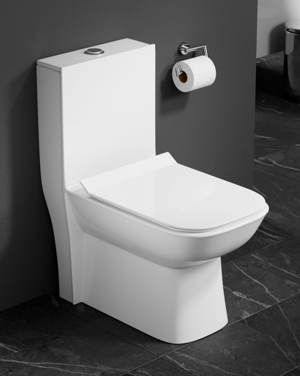 Clay Plus S Trap Commode for Toilet Floor Mounted, Ceramic Rimless Commode Toilet, Western Toilet With Soft Closing Toilet Seat Outlet (1006) (B0CCVTWVDY) Amazon Price History, Amazon Price Tracker
