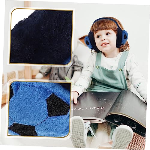 LIFKOME Boy's Winter Football Ear Warmer Earmuff Lightweight Comfortable Ear Cover for Outdoor Cold Cozy Soft Blue Black Protective Winter Accessory3