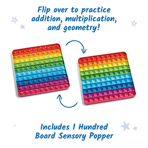 Learning Resources Hundred Board Sensory Bubble Popper, apprentissage des nombres et des motifs, outil sensoriel de mathématiques, adapté aux enfants de 3 à 10 ans – vue 3