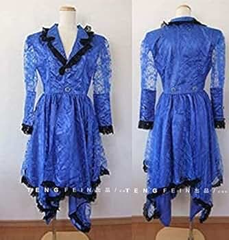 Amazon.co.jp: [QLPLYZON] YOSHIKI コスプレ衣装 青ドレス X JAPAN風