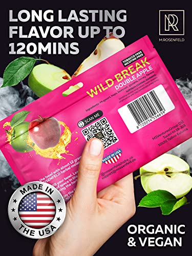 Hookah Flavor Shisha Double Apple - Herbal Shisha Wild Break - 100 Gram - 3.5 Ounce Hookah Shisha Tobacco Free Molasses Hookah Tobacco & Nicotine Free With Real Organic Shisha Hookah Flavors (1 Count) #TOP1