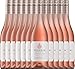 Produktbild VINELLO 12er Weinpaket Rosé - Pinotage Rosé 2020 - Delheim mit Weinausgießer | trockener Roséwein | südafrikanischer Sommerwein aus Coastal Region | 12 x 0,75 Liter