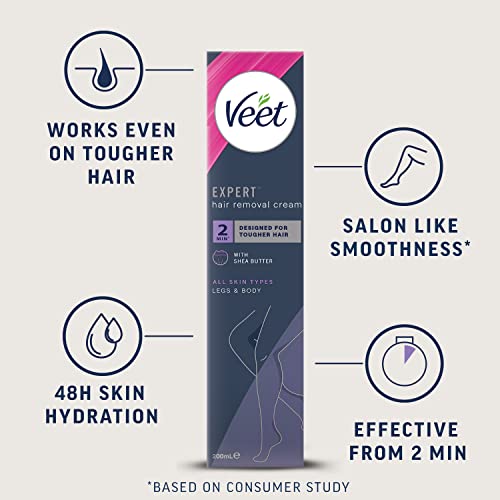 Veet Expert Hair Removal Cream 200ml for All Skin Types - Image 2