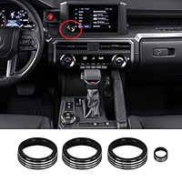 LOCOY Air Conditioner Knob Cover For Toyota Tacoma Accessories 2024 2025, Volume - View #8