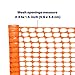 BISupply 4x100 ft Temporary Fencing for Yard - Orange Outdoor Plastic Construction Fencing Roll for Dogs, Garden and Events
