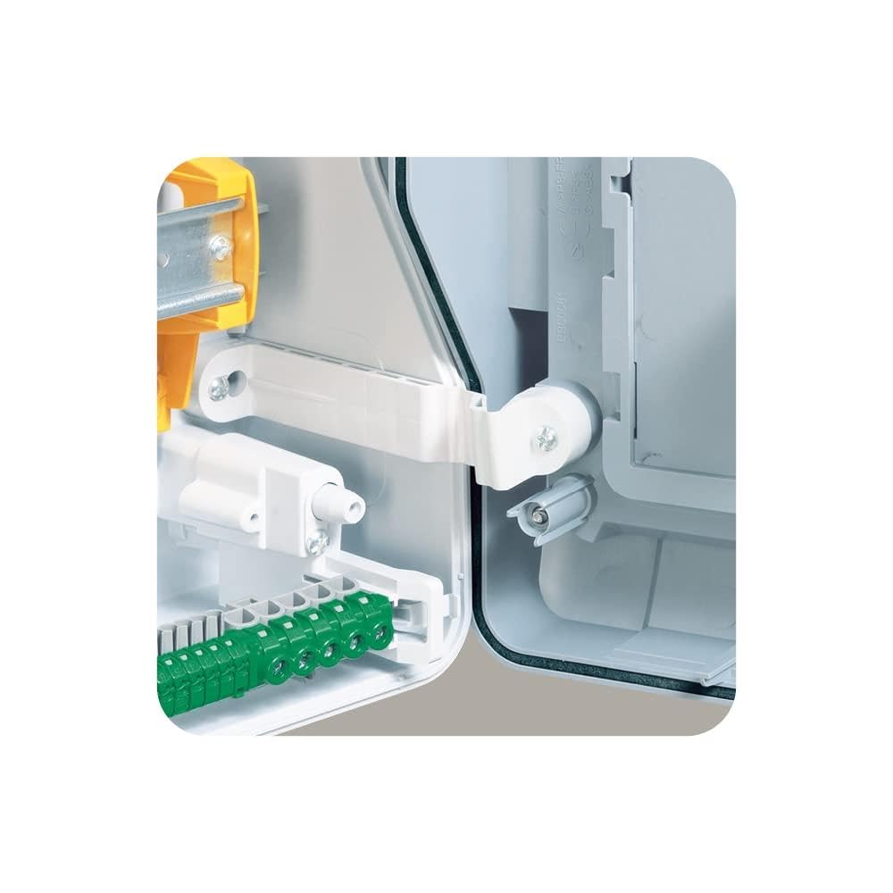 Legrand, Plexo 601987 Wet Room Distributor, Fuse Box, Surface-Mounted, IP65 - IK09, 3 Rows, 54 Modules, Indoor and Outdoor Use, Retrofittable, Protection Class II, -20 to +70 °C, 622 x 448 x 161 mm