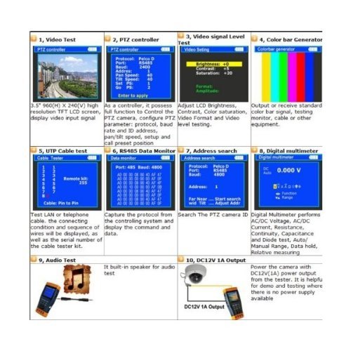 Evertech Cctv Multifunction Tester PRO M Builtin Digital Multimeter
