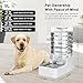 MASOCAT Automatic Pet Water Dispenser: 9L Gravity-Fed Stainless Steel Bowl - BPA-Free Large Capacity White Feeder for Dogs & Cats - Indoor/Outdoor Use