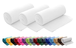 Wometo 3er Set Fleecedecken 2354-011 Weiß