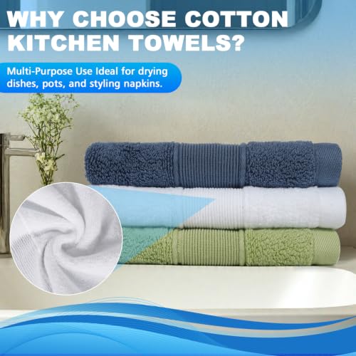 Image of Washcloths Set, 100% Cotton, 3-Pack, 13 x 13 in, 2.5 Oz, Soft & Absorbent