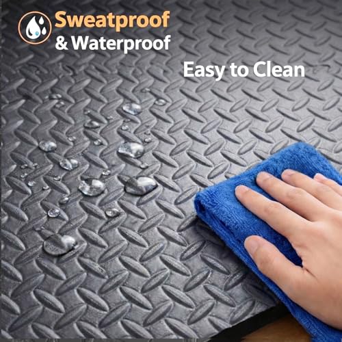 Tapis de course antidérapant 6mm et tapis de marche grand format pour protection sol moquette - 6